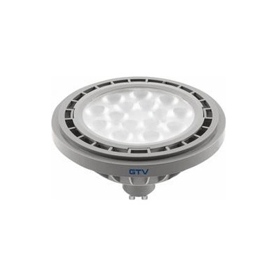 GTV LED, A-G, ES111, 3000K, GU10, 12,5W, AC220-240V, 40°, 1100lmm, 109mA, šedá