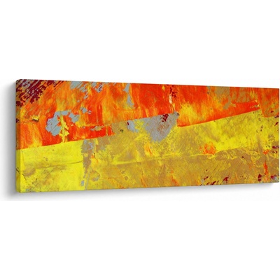 Obraz abstrakcie - maľba, jednodielne 100x40 cm