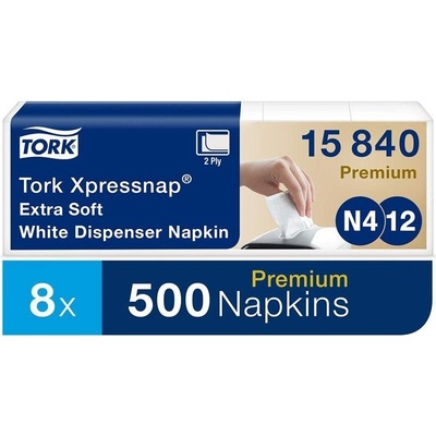 Tork 15840 Xpressnap biela extra mäkká servítka do zásobníkov N4 kartón 8x500 ks