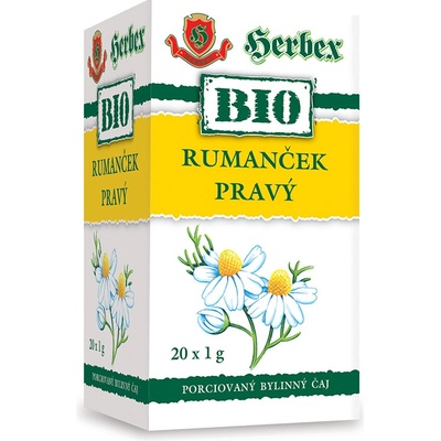 Herbex Bio Tea Heřmánek pravý 20 x 1 g