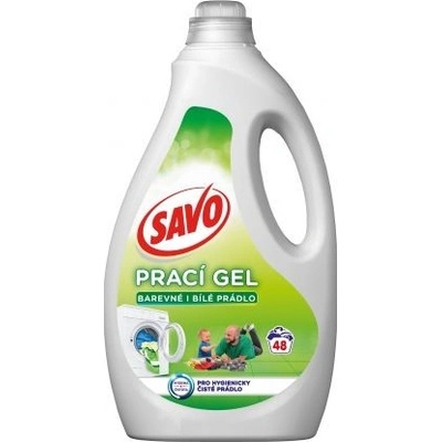 Savo prací gel na barevné a bílé prádlo 2,4 l 48 PD