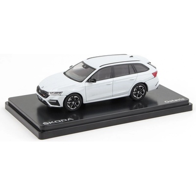 Abrex škoda Octavia IV Combi RS 2020 Moon Metalíza Bílá 1:43