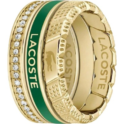 Lacoste souprava ocelových prstenů 2040282
