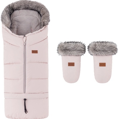 Petite&Mars Set zimný Arctic 4v1 Fjora Rose Petal