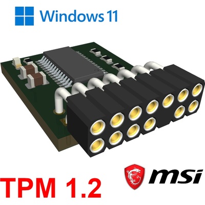 IAX (A-101) MSI A-modul special TPM 1.2 var:LPC pin:14pin pro Win11