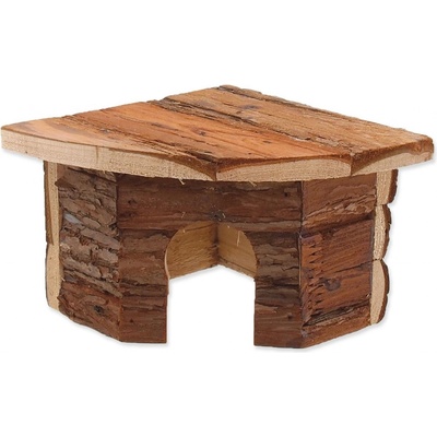 Small Animal Domek rohový dřevěný s kůrou 16 x 16 x 11 cm – Hledejceny.cz