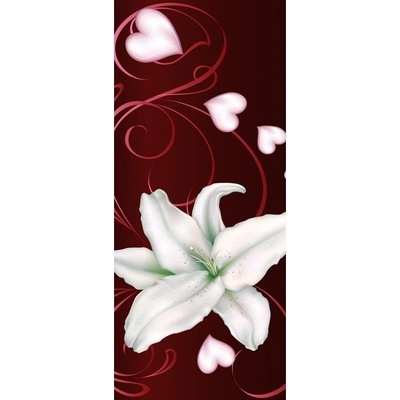 Preinterier DV0153 Fototapeta na stenu Biely kvet vlies 91cm x 211cm