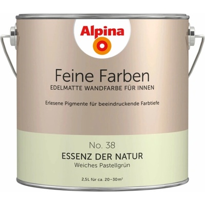 Alpina Fine Colors č. 38 Essence of Nature Pastel Green Elegant Matte 2,5 l