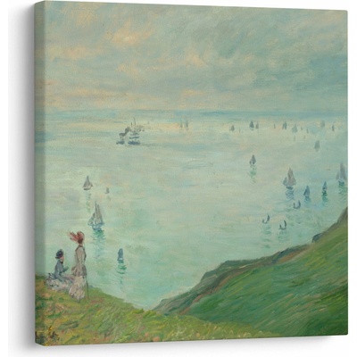 Obraz - Henri Fantin-Latour, Cliffs at Pourville, reprodukcia, jednodielne 40x40 cm