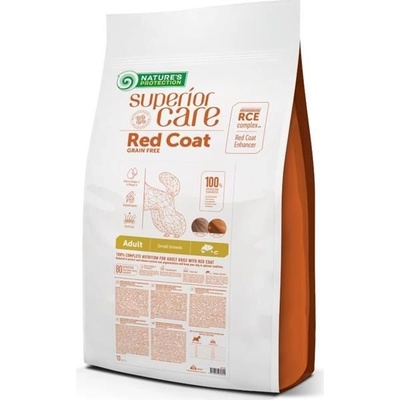 Nature's Protection Superior Care Dog Red Coat Adult Mini Breed Grain Free Salmon 10 kg