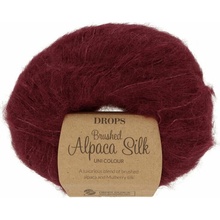 Drops Brushed Alpaca Silk 23 bordová