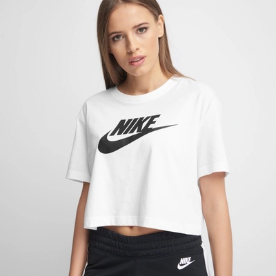 Nike NSW TEE ESSNTL CRP ICN FTRA W BV6175 100 biele