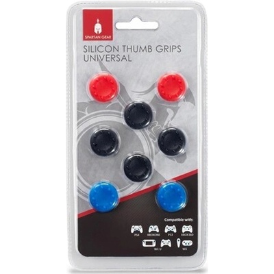 Spartan Gear Grips - univerzální, 8 ks, černé/červené/modré PC, PS3, PS4, PS5, Wii, WiiU, X360, X1, SWITCH – Hledejceny.cz