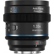 SIRUI 20mm T1.8 1.33X S35 AF Anamorphic Lens (MFT mount, Blue Flare) Bajonet: E, Flare: Blue