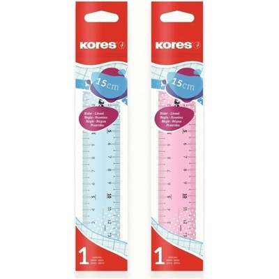 Kores 338022 pravítko transparentní 15 cm