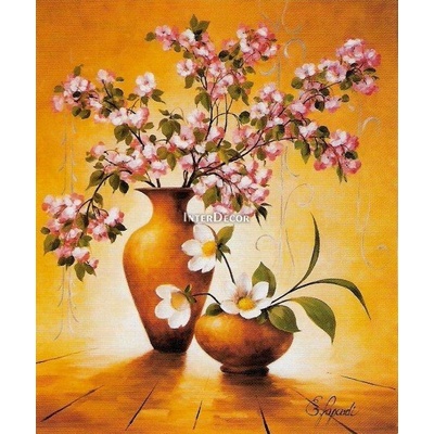 Květy ve váze 1 deska 24x30