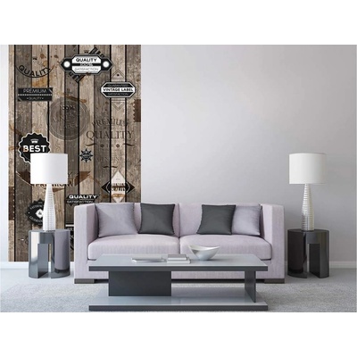 Dimex MS-2-0262 vliesová fototapeta na zeď Starodávné nálepky rozměry 150 x 250 cm