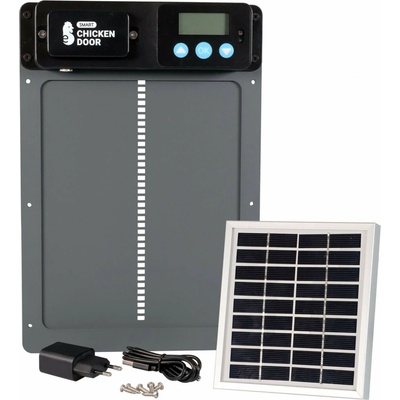 VNT electronics s.r.o. Automatická dvířka do kurníku, na adaptér 230 V + solární panel