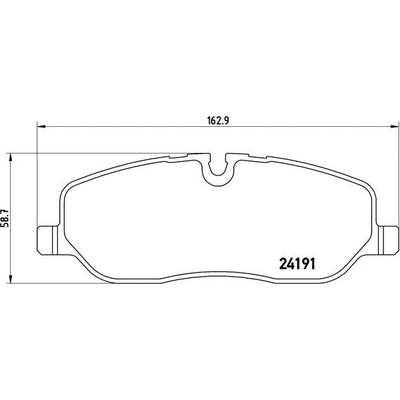 BREMBO Sada brzdových platničiek kotúčovej brzdy P44014