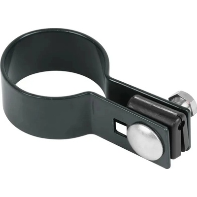 Objímka Strend Pro EUROSTANDARD, 48 mm, koncová, antracit, Zn+PVC, RAL7016, na okrúhly stĺpik
