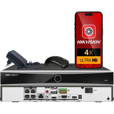Hikvision DS-7604NXI-K1/4P(D)/Alarm4+1