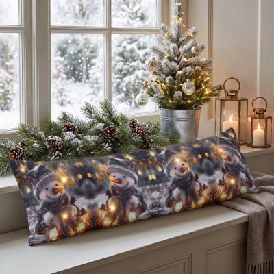 RAEBEL Svietiaca dekorácia vankúš na okno 7800 modrá Polyester 18x85