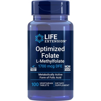 Life Extension Optimized Folate 1700 mcg 100 Veg Capsules
