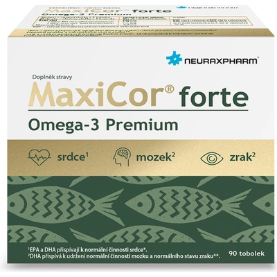MaxiCor Forte Omega-3 Premium 90 tablet – Hledejceny.cz