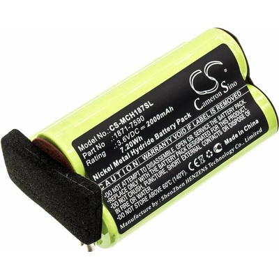 Baterie pro Moser ChromStyle, Wella Academy, Super Cordless, 2000mAh, Ni-MH, 3.6V, 1871-7590, HQ