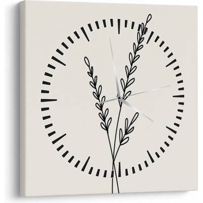 Obraz - Lúčny kvet N⁰2 (s hodinami), jednodielne 30x30 cm s hodinami