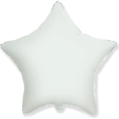 FLEXMETAL Balón foliový 45 cm Hvězda bílá