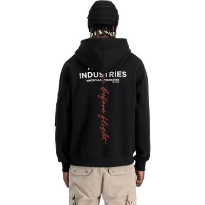 Alpha Industries Signature BP Hoody pánska mikina black