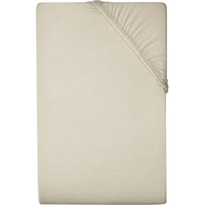LIVARNO Žerzejové napínací prostěradlo béžové 140-160x200