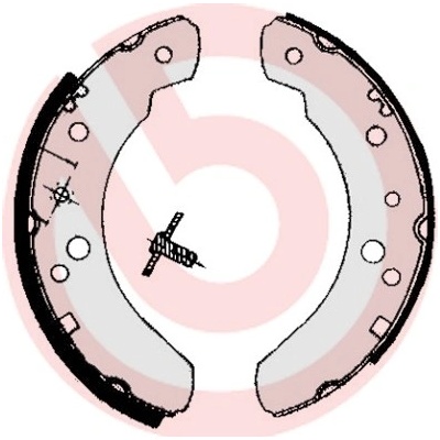 BREMBO Sada brzdových čeľustí S24537