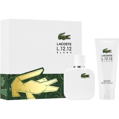 Eau De Lacoste L.12.12 Blanc EDT 50 ml + sprchový gel 100 ml – Hledejceny.cz