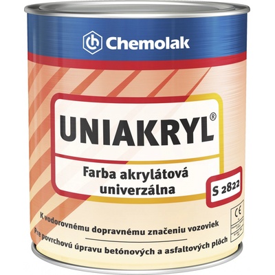 Chemolak Uniakryl S 2822 0100 biela 0,75 l