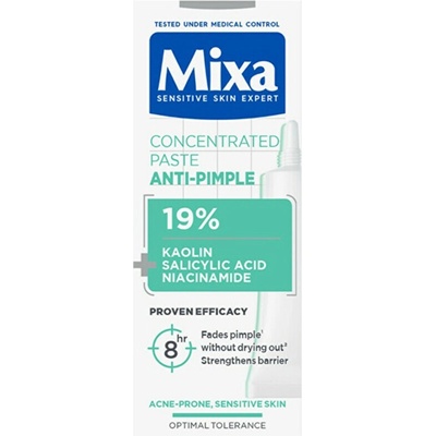 Mixa Anti pimple Paste lokální péče proti akné 15 ml