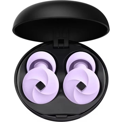 Sleep Earplugs špunty do uší s usazovacím kroužkem Fialová