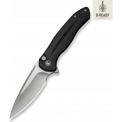 Civivi Button Lock Kitefin C24091-1 14C28N Black Aluminum