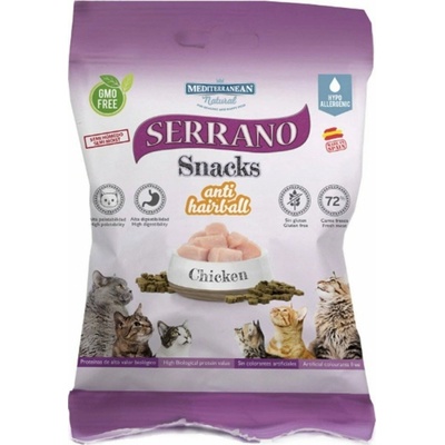 Serrano Snack for Cat-Chicken-AntiHairball 50 g