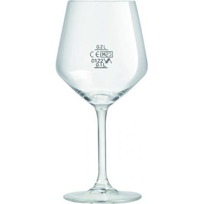 METRO PROFESSIONAL Poháre na víno s ciachom CARRE 420 ml/ CE 100 + 200 ml 6 ks