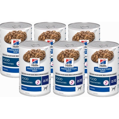 Hill's Prescription Diet Z/D Alergie a péče o kůži 6 x 370 g