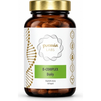 Puravia LABS B-komplex daily 60 kapslí