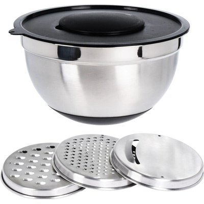 EXCELLENT HOUSEWARE KO-A12405340 Mísa mixovací se struhadlem na zeleninu 4 ks