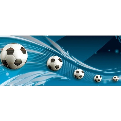 Preinterier Fototapeta - PA4298 3D futbalová lopty vlies - 250cm x 104cm