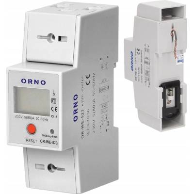 Jednofázový merač spotreby energie 80A MID ORNO