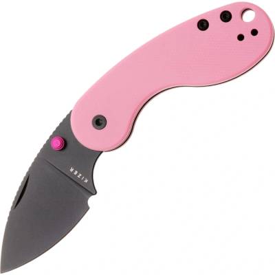 Kizer Microbe DSJ AirTi 14C28N, Black PVD, Norplex UltreX G10 V2742DSJA1
