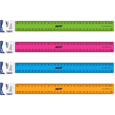 MFP 338080 pravítko mix barev 30 cm 279974