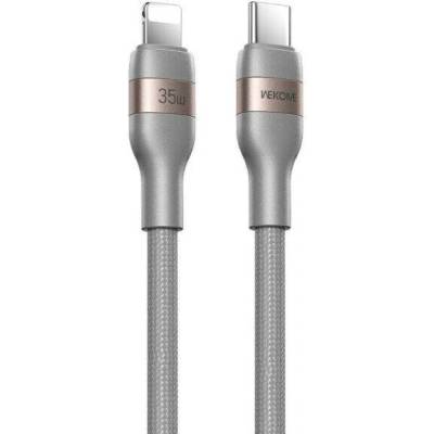 Wekome WDC-C33 opletený nabíjecí a datový USB-C na Lightning 1,2m šedý – Hledejceny.cz