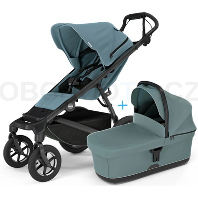 Thule Urban Glide 4-wheel Mid blue s magnetickou sponou 2025 + vanička Mid blue